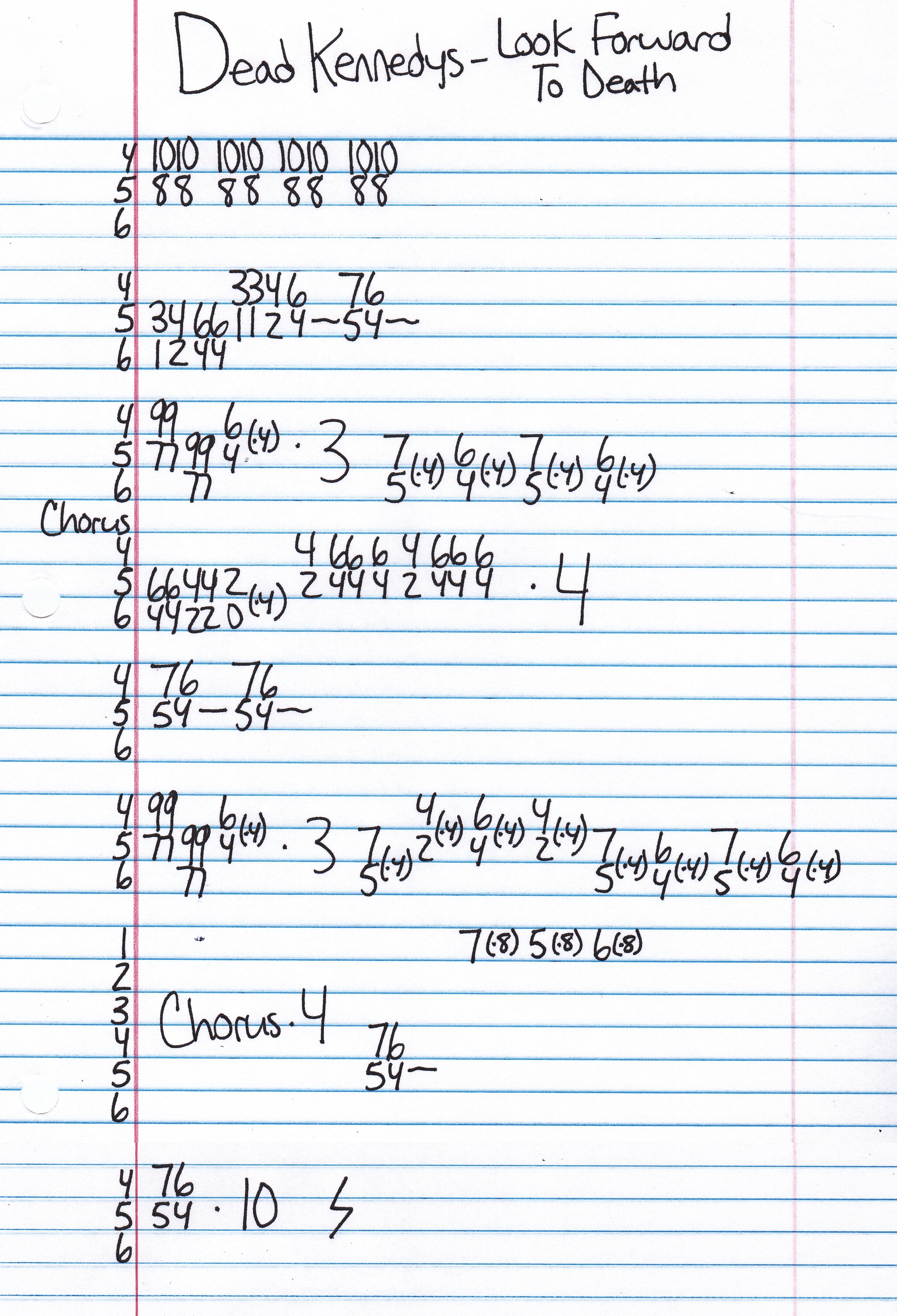 High quality guitar tab for Forward To Death by Dead Kennedys off of the album Fresh Fruit For Rotting Vegetables. ***Complete and accurate guitar tab!***